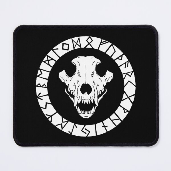 Item preview, Viking wolf skull (white) designed and sold by Lagueny.
