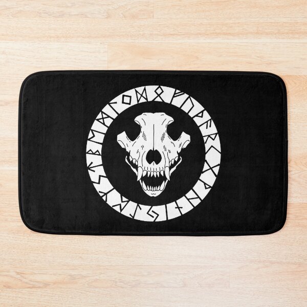 Item preview, Viking wolf skull (white) designed and sold by Lagueny.