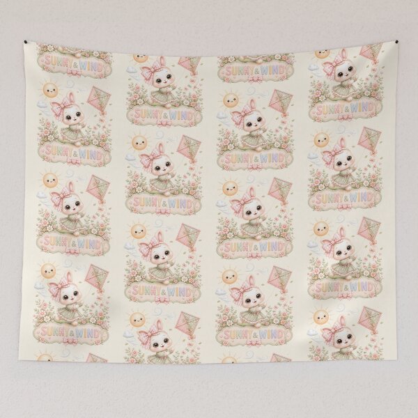 Item preview, Copy of Cold Winter Bunny | Cute Kawaii Rabbit with Hot Cocoa | Pastel Coquette Winter Bunny Illustration designed and sold by looplandger.
