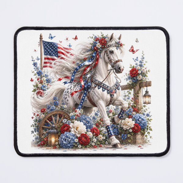 Item preview, American Flag Horse designed and sold by PetalGarden.