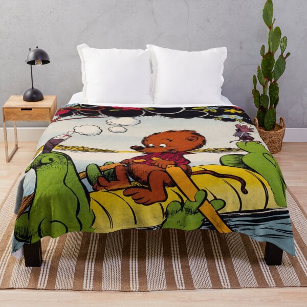 Item preview, Pogo - Comic Book Art - Vintage Cartoon Style Bear River Adventure Art for Retro Nursery Decor Lovers designed and sold by RickE.