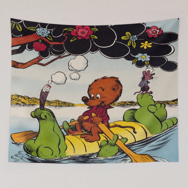 Item preview, Pogo - Comic Book Art - Vintage Cartoon Style Bear River Adventure Art for Retro Nursery Decor Lovers designed and sold by RickE.