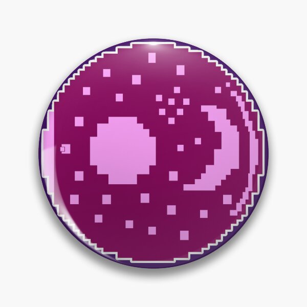 Item preview, Retro 8-Bit Nebra Sky Disk Pixel Art - Bronze Age Star Map - Pink designed and sold by Message from Earth.