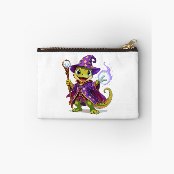 Item preview, Cute Wizard Lizard Cartoon Fantasy Character designed and sold by Krincydigitalart.