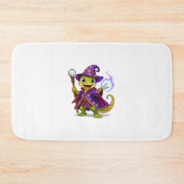 Item preview, Cute Wizard Lizard Cartoon Fantasy Character designed and sold by Krincydigitalart.