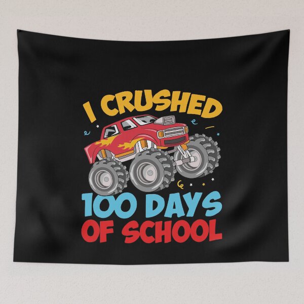 Item preview, I Crushed 100 Days Of School Monster Truck Student Celebration designed and sold by PopStars1993.