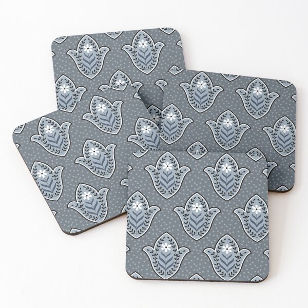 Item preview, Cottagecore Folk Art Floral Seamless Pattern designed and sold by mrhighsky.