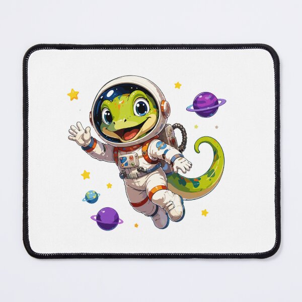 Item preview, Cute Astronaut Lizard Space Explorer Cartoon Character designed and sold by Krincydigitalart.