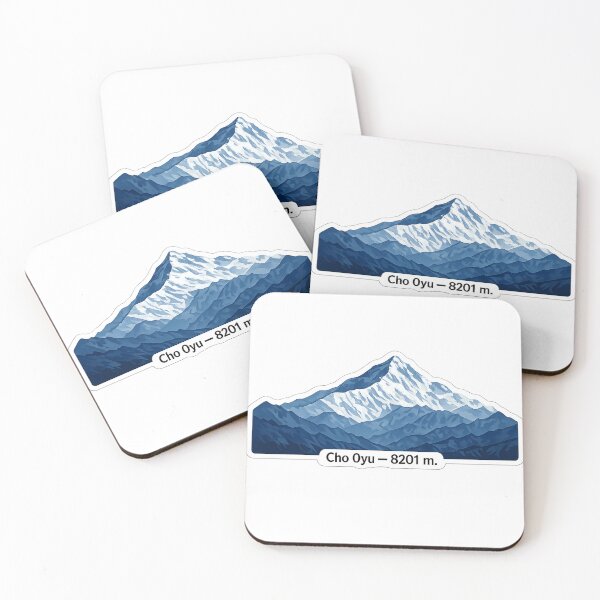 Item preview, Cho Oyu 8201 m – Minimalist Himalayan Mountain Sticker designed and sold by Gabe1983.