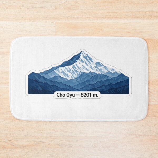 Item preview, Cho Oyu 8201 m – Minimalist Himalayan Mountain Sticker designed and sold by Gabe1983.