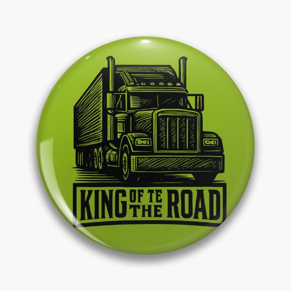 Item preview, King of the Road - Retro Trucker Life designed and sold by GoGreenlove.
