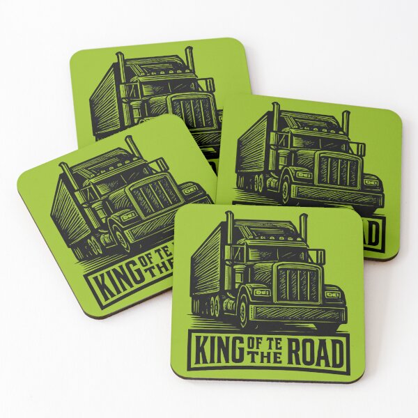 Item preview, King of the Road - Retro Trucker Life designed and sold by GoGreenlove.