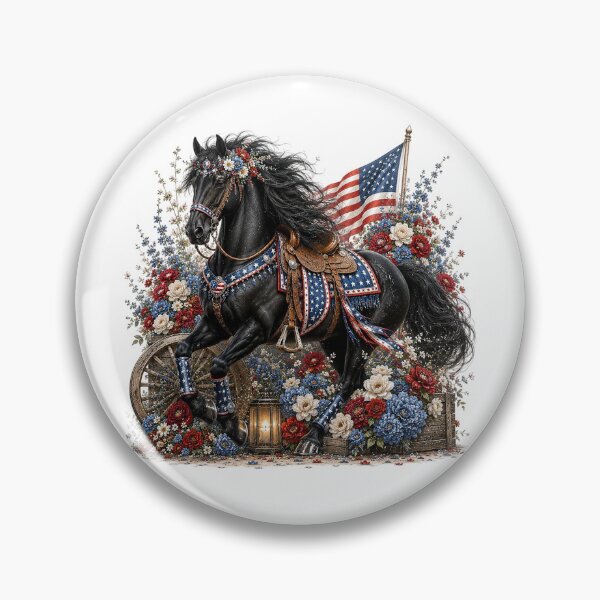 Item preview, Patriotic Cowgirl Horse designed and sold by PetalGarden.