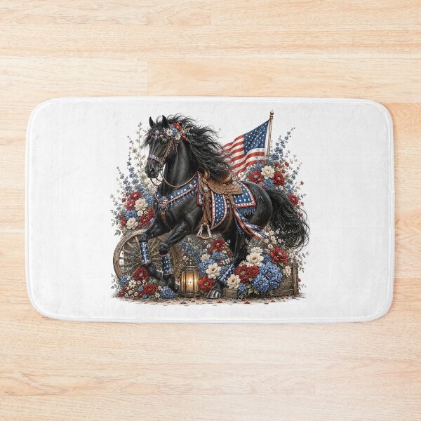 Item preview, Patriotic Cowgirl Horse designed and sold by PetalGarden.