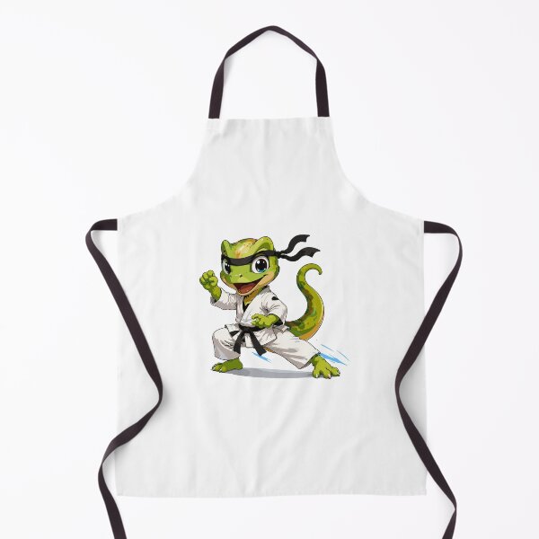 Item preview, Cute Karate Lizard Martial Arts Fighter Cartoon Character designed and sold by Krincydigitalart.