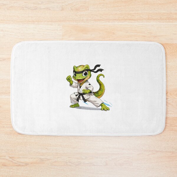 Item preview, Cute Karate Lizard Martial Arts Fighter Cartoon Character designed and sold by Krincydigitalart.
