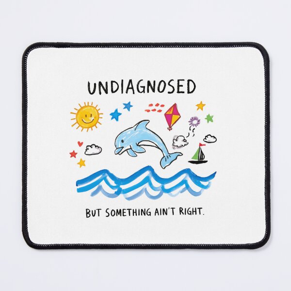 Item preview, Undiagnosed But Something Ain't Right Neurodiversity Mental Wellness designed and sold by RetroMini2026.