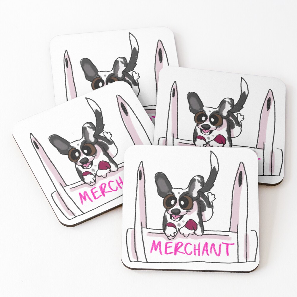 Item preview, Coasters (Set of 4) designed and sold by PerryPaws.