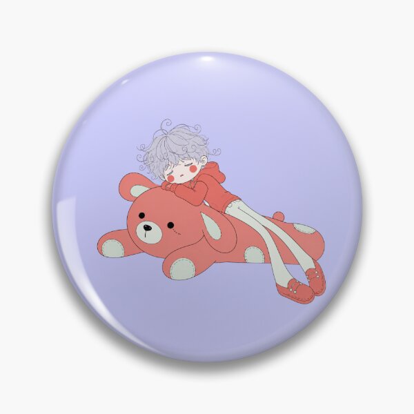 Item preview, Sleepy Boy with Giant Teddy Bear Hugging designed and sold by bosamji.