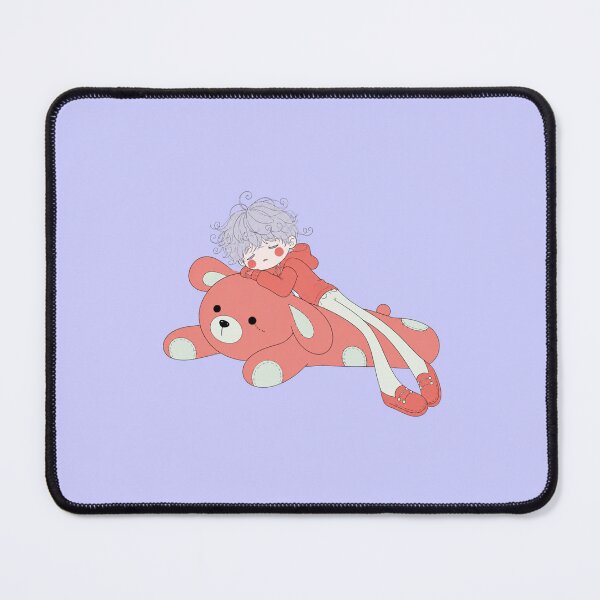 Item preview, Sleepy Boy with Giant Teddy Bear Hugging designed and sold by bosamji.