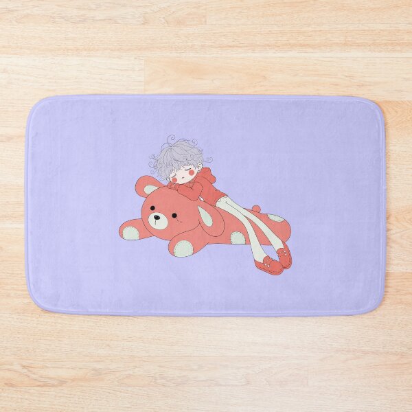 Item preview, Sleepy Boy with Giant Teddy Bear Hugging designed and sold by bosamji.