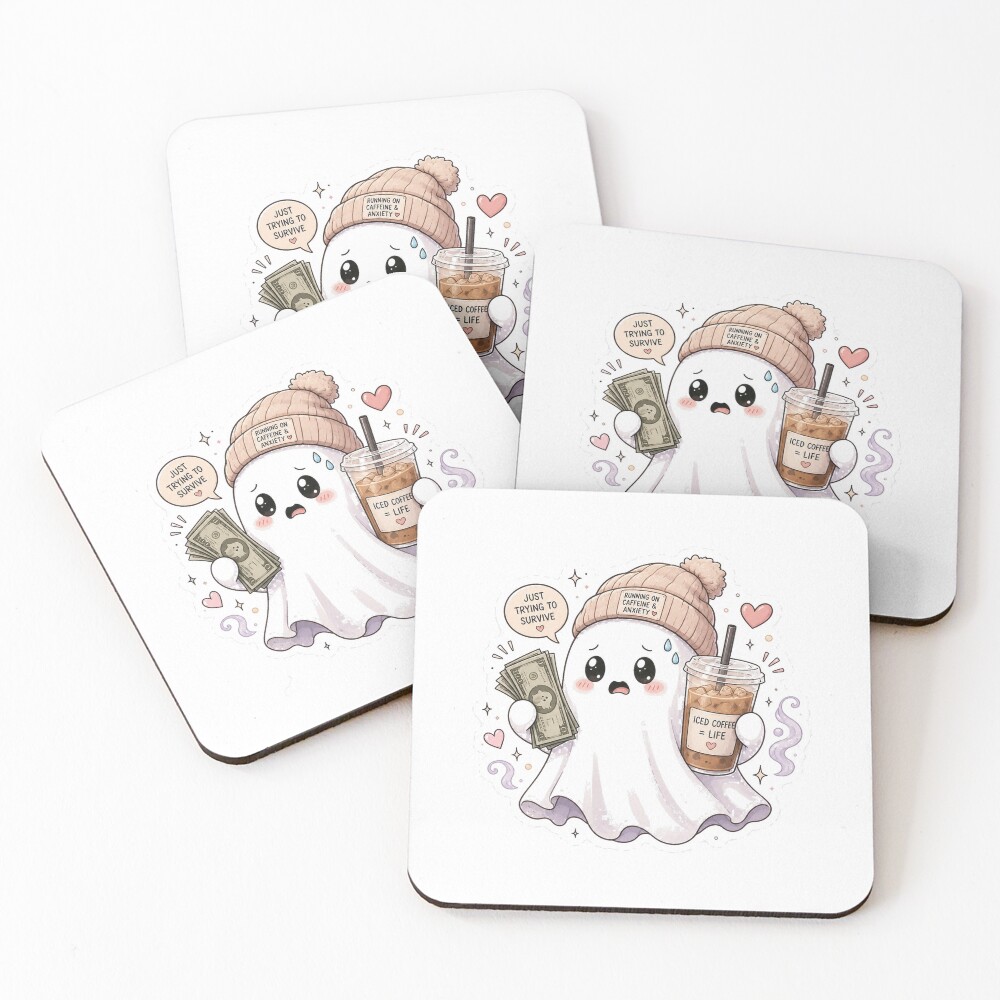 Item preview, Coasters (Set of 4) designed and sold by InkWanderStudio.