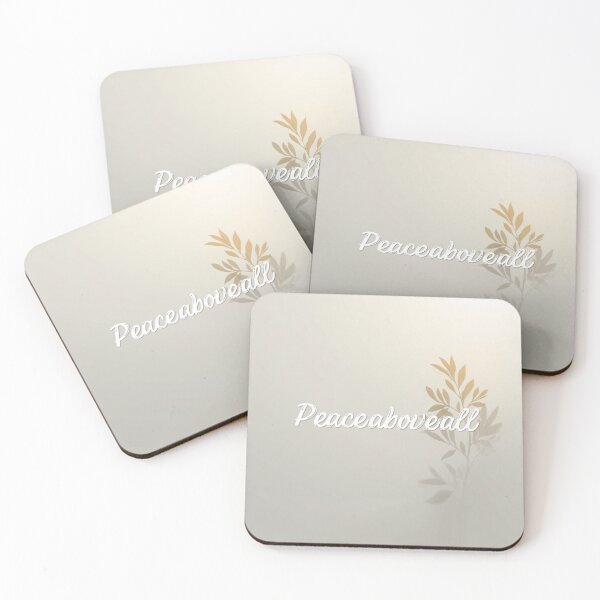 Item preview, Peace Over Everything – Minimalist Affirmation Typography Design designed and sold by CosmicQuietLab.
