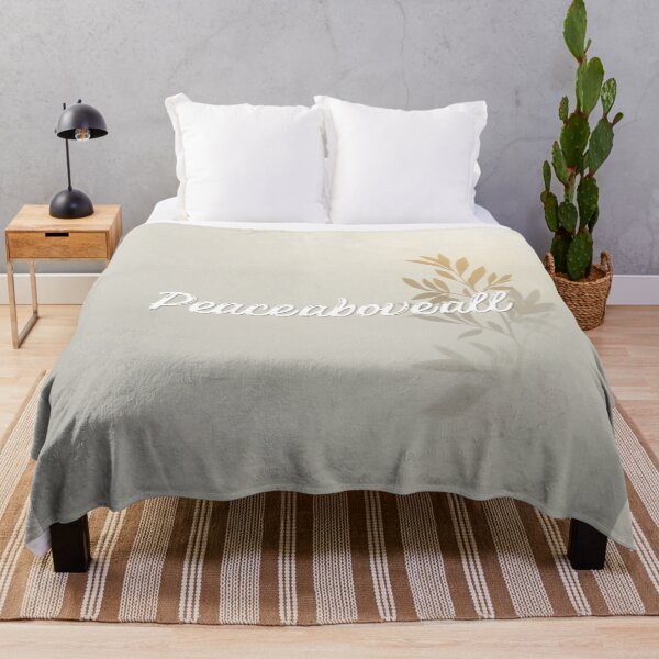 Item preview, Peace Over Everything – Minimalist Affirmation Typography Design designed and sold by CosmicQuietLab.