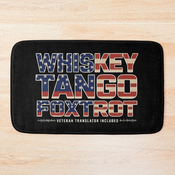Item preview, Veteran Alphabet Whiskey Tango Foxtrot Military Humor Patriotic American Flag Design designed and sold by ZyziowskyArt.