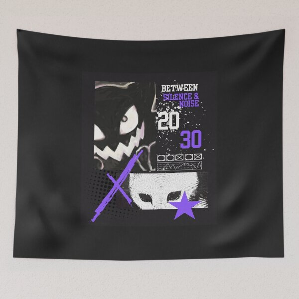 Item preview, Between silence and noise, purple and black design designed and sold by Luxrevy.