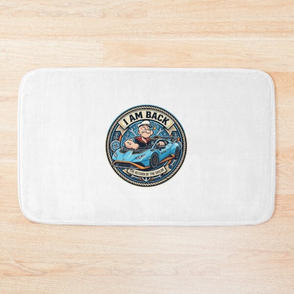 Item preview, Popeye driving Huracan STO Car Sticker - I Am Back Sailor designed and sold by MottotoTech.