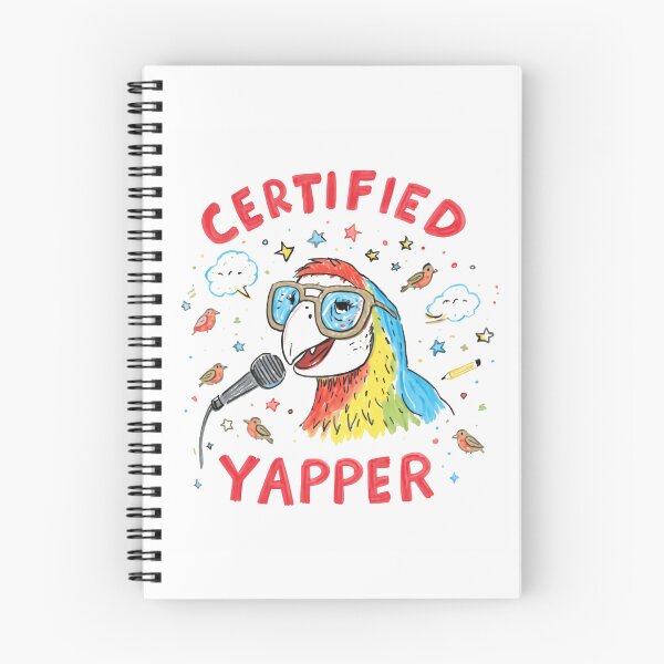 Item preview, Certified Yapper Parrot Funny Talker Gift designed and sold by RetroMini2026.