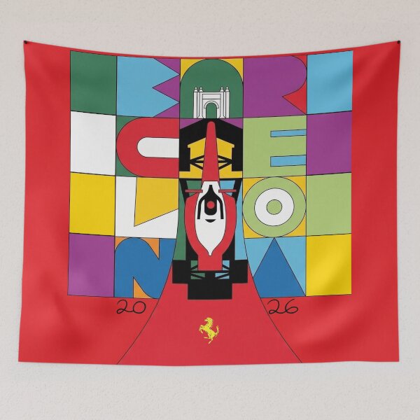 Item preview, SF-26 F1 Barcelona GP 2026 Art inspired designed and sold by Pink Polar F1.