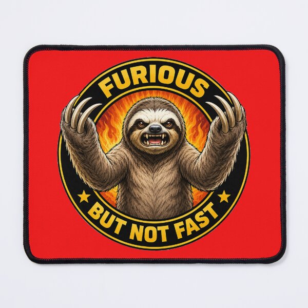 Item preview, Sloth - Furious, but not fast circle badge designed and sold by shorethings.