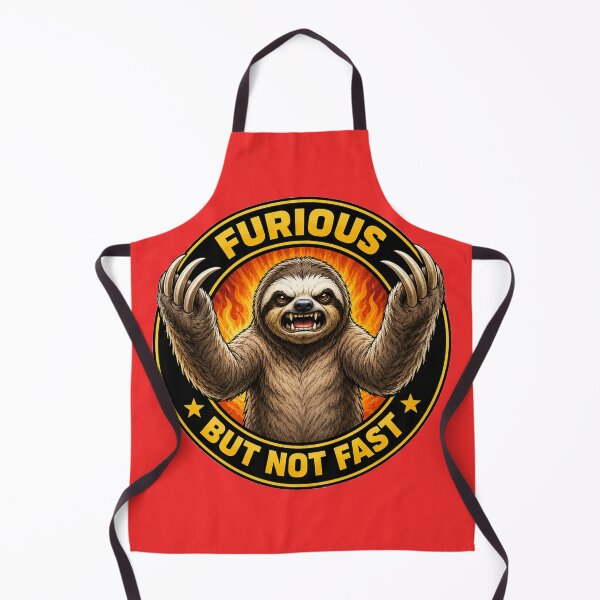 Item preview, Sloth - Furious, but not fast circle badge designed and sold by shorethings.