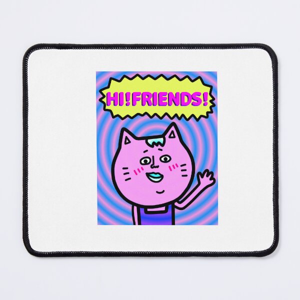 Item preview, Pink cat Hi Friends designed and sold by kanaehonkawa.