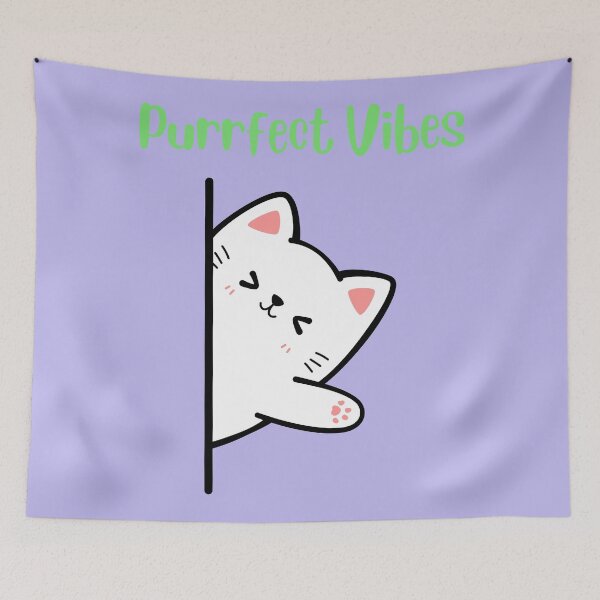 Item preview, Purrfect Vibes Cat Kitty designed and sold by SpartanDStore.