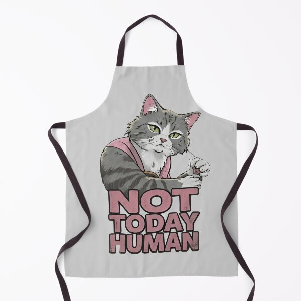 Item preview, Not Today Human Funny Cat Meme – Sarcastic Grumpy Kitty Graphic Tee designed and sold by ZyxDes.