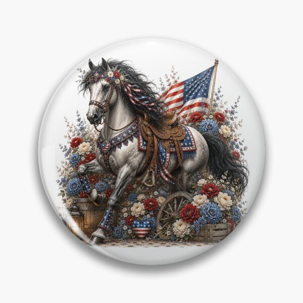 Item preview, Western Patriot Horse designed and sold by PetalGarden.