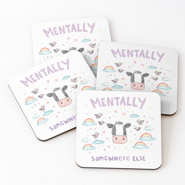Item preview, Mentally Somewhere Else Cow Daydreamer Distracted Humor designed and sold by HumansStuck12.