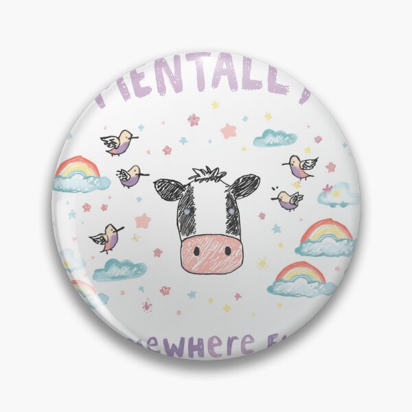Item preview, Mentally Somewhere Else Cow Daydreamer Distracted Humor designed and sold by HumansStuck12.