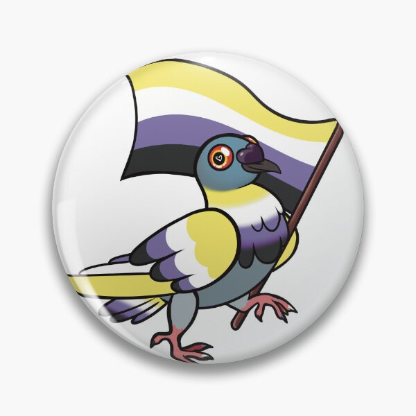 Item preview, Nonbinary pigeon pride designed and sold by LeifrogDesigns.