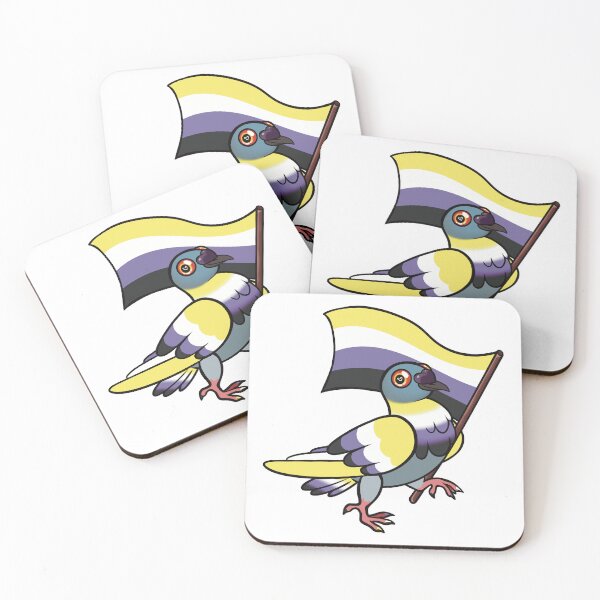 Item preview, Nonbinary pigeon pride designed and sold by LeifrogDesigns.