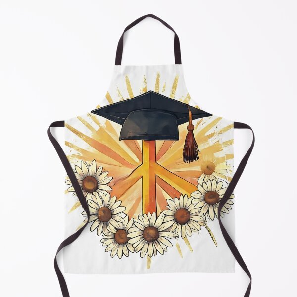 Item preview, Peace Grad: 1970s Peace Sign Graduation Cap Daisy designed and sold by Mercella-Inc.