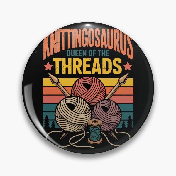 Item preview, Knittingosaurus Queen of Threads designed and sold by jkrphoto.