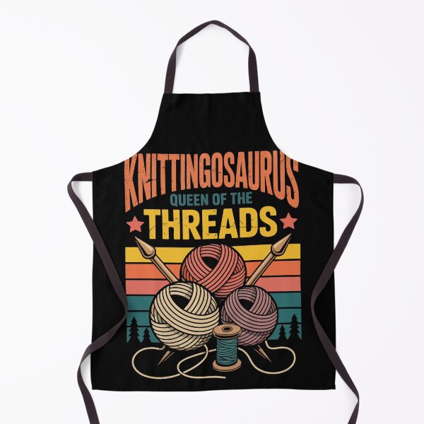 Item preview, Knittingosaurus Queen of Threads designed and sold by jkrphoto.
