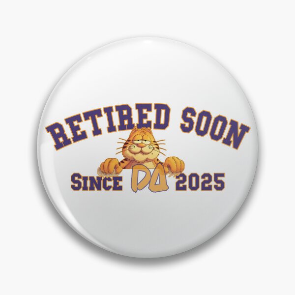 Item preview, Vintage Varsity Retired Soon Since 2025 Funny Lazy Orange Cat Streetwear Graphic designed and sold by DesignArtist.ia.