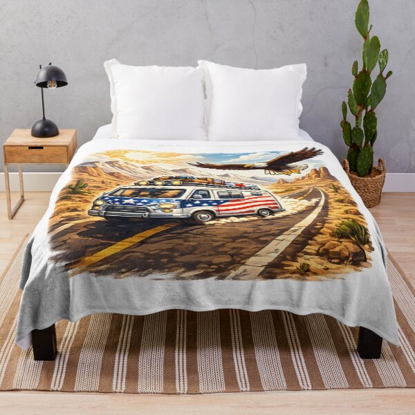 Item preview, American Road Trip Freedom Van designed and sold by PatiImagination.