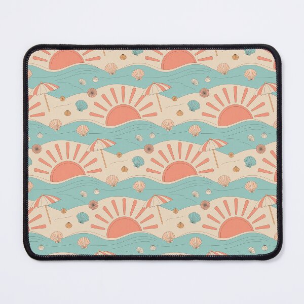 Item preview, Seamless Sunset Beach Pattern designed and sold by digital.stickerperso.com.
