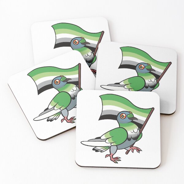 Item preview, Aromantic pigeon pride designed and sold by LeifrogDesigns.